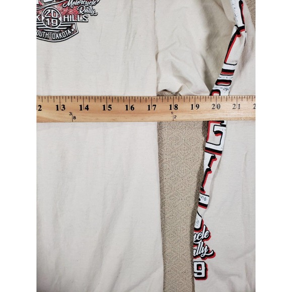 Fruit Of The Loom Shirt Mens Medium White Sturgis Motorcycle Rally South Dakota - Picture 11 of 13